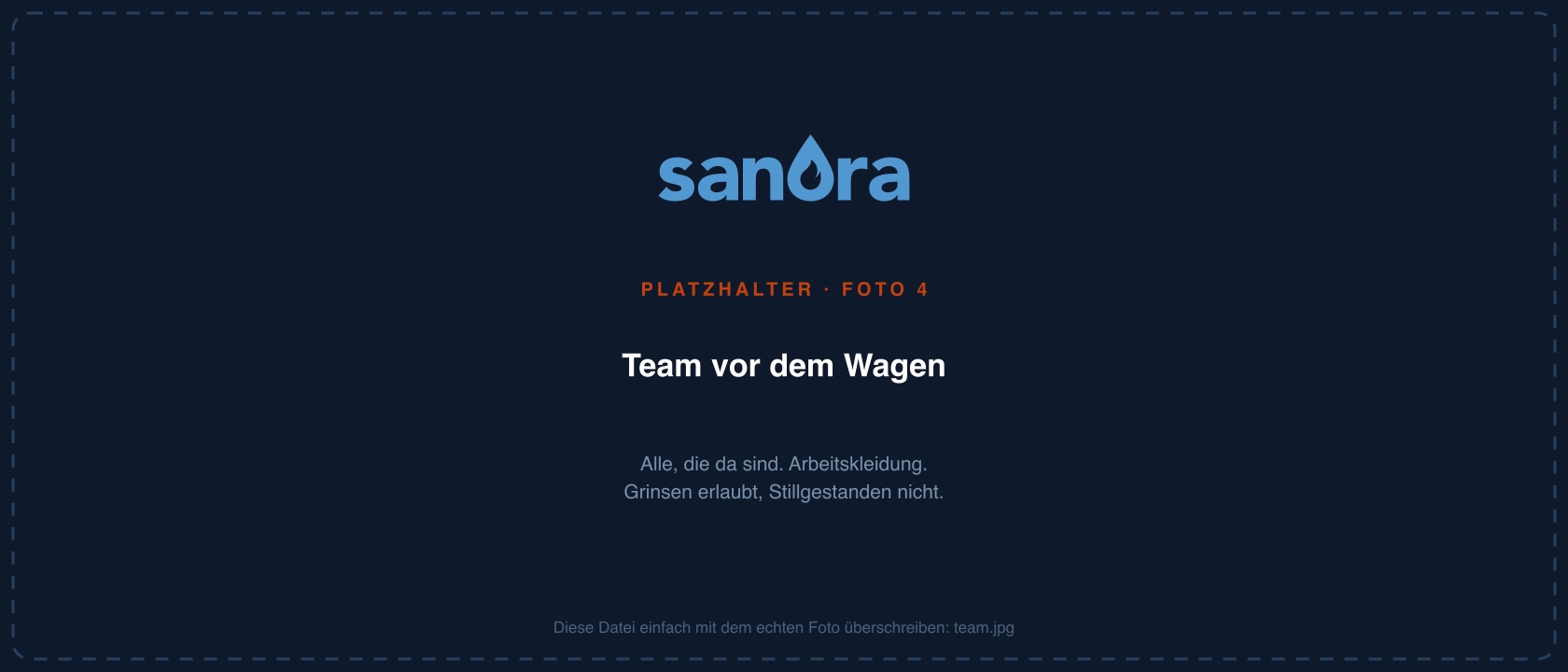 Das Team der Sanora GmbH vor dem Servicewagen in Egelsbach
